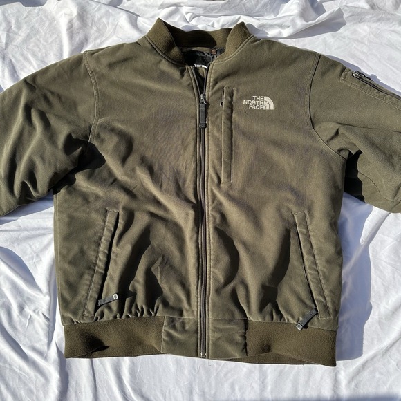 The North Face Olive Bomber Jacket - Picture 1 of 11